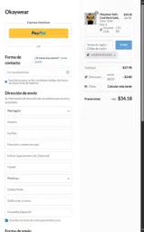 OKAYWEAR10 coupon verification screenshot