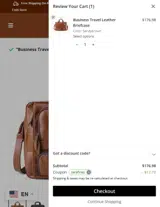 serafines coupon verification screenshot