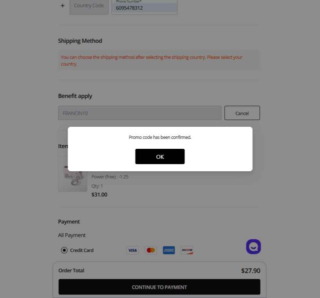 Olens checkout page showing Olens promo code box | Screenshot taken by SimplyCodes community member on Sep 8, 2025