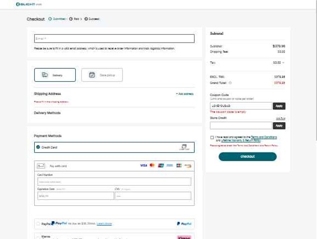 Olight checkout page showing Olight coupon code box | Screenshot taken by SimplyCodes community member on Sep 1, 2025