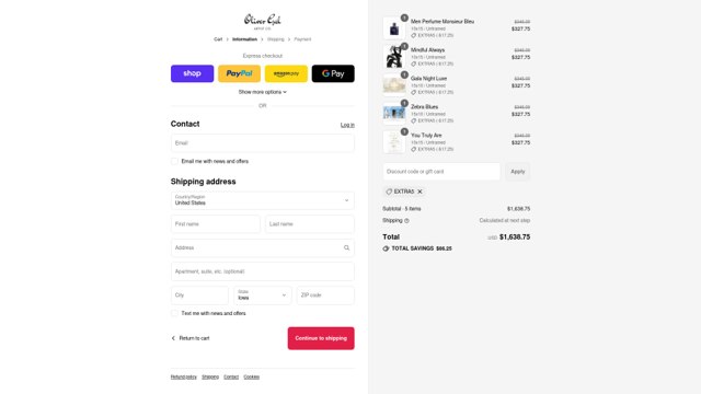 The Oliver Gal Artist Co checkout page showing The Oliver Gal Artist Co promo code box | Screenshot taken by SimplyCodes community member on Sep 3, 2025