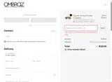 Ombraz coupon verification screenshot