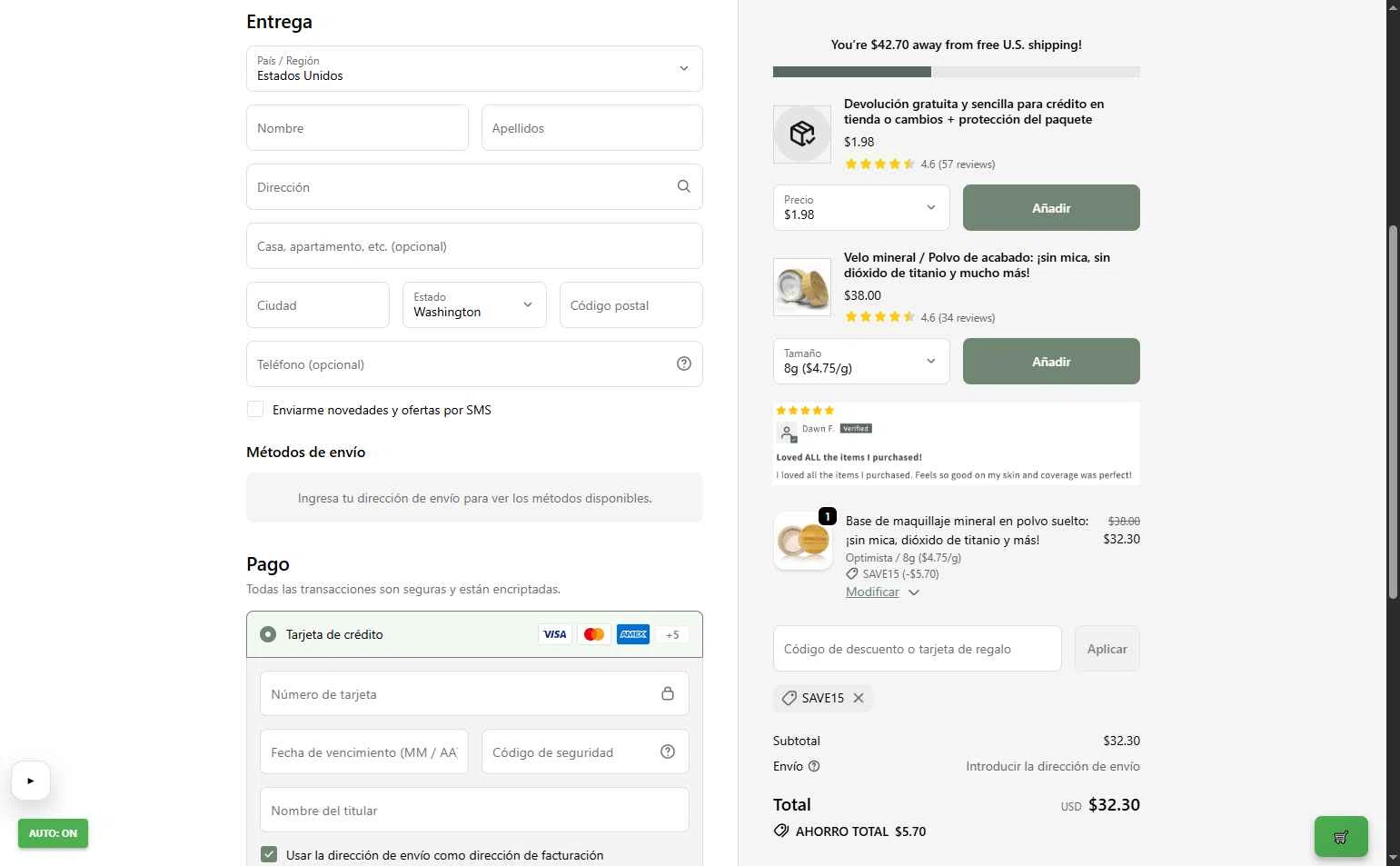 Omiana checkout page showing Omiana promo code box | Screenshot taken by SimplyCodes community member on Feb 26, 2026