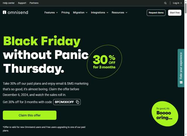 Omnisend checkout page showing Omnisend discount code box | Screenshot taken by SimplyCodes community member on Aug 14, 2025