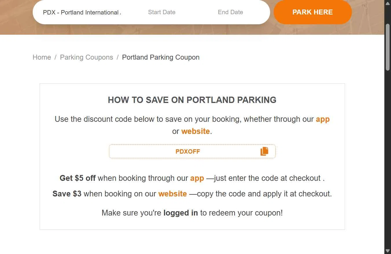 On Air Parking checkout page showing On Air Parking coupon code box | Screenshot taken by SimplyCodes community member on Dec 18, 2025