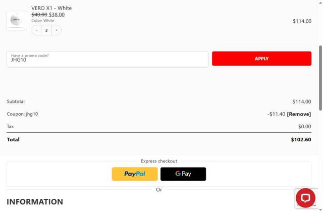 OnCore Golf checkout page showing OnCore Golf promo code box | Screenshot taken by SimplyCodes community member on Aug 22, 2025