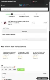 CHOPPER10 coupon verification screenshot