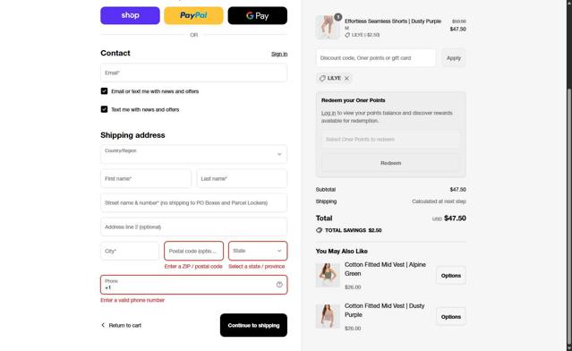 Oner Active checkout page showing Oner Active discount code box | Screenshot taken by SimplyCodes community member on Sep 13, 2025
