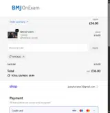 OnExamination coupon verification screenshot