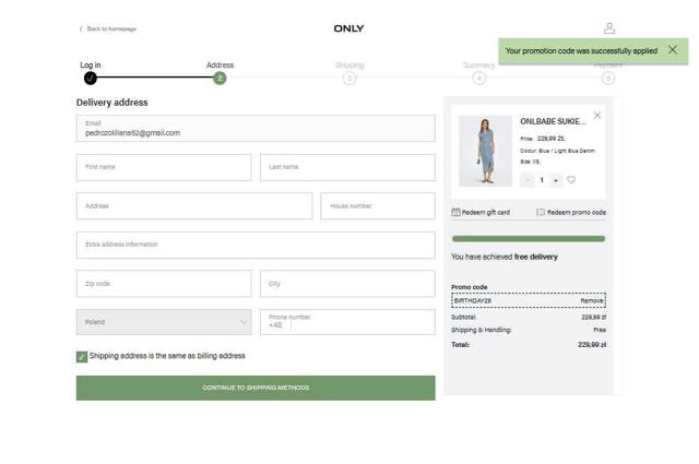 ONLY checkout page showing ONLY promo code box | Screenshot taken by SimplyCodes community member on Aug 20, 2025