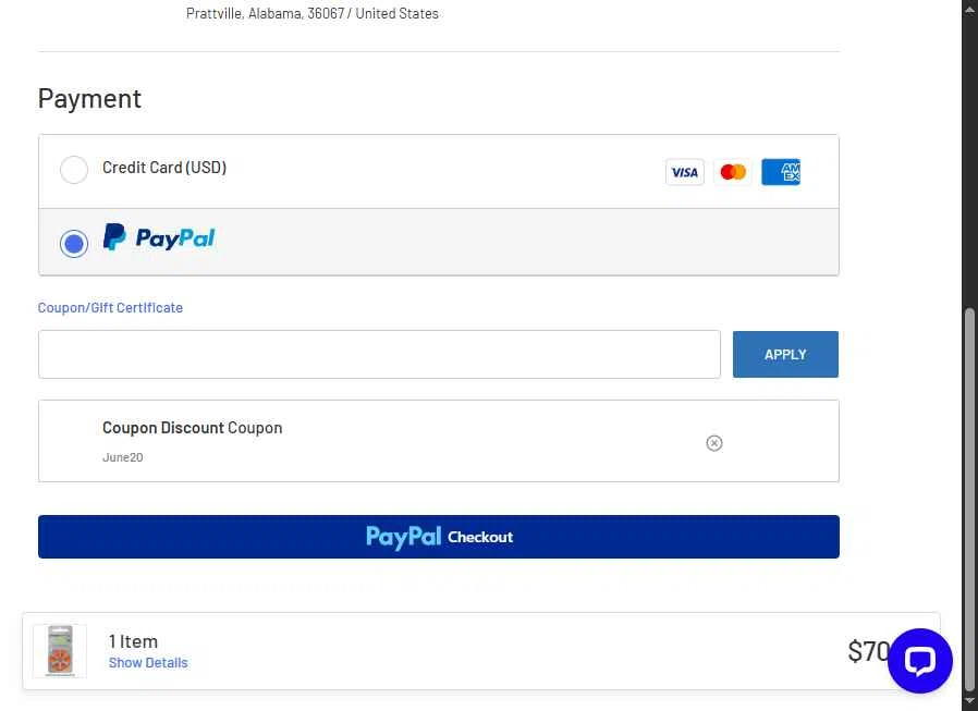 OnlyBatteries.com checkout page showing OnlyBatteries.com promo code box | Screenshot taken by SimplyCodes community member on Jun 3, 2025