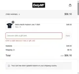 Only NY coupon verification screenshot