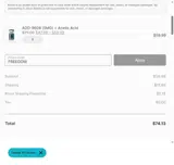 Onyx Biolabs coupon verification screenshot