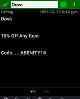 ABENITY15 coupon verification screenshot