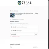 Opal Auctions coupon verification screenshot
