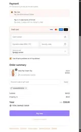 Ophelia coupon verification screenshot