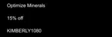 KIMBERLY1080 coupon verification screenshot