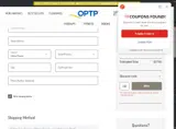Optp coupon verification screenshot
