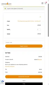 Dana10 coupon verification screenshot