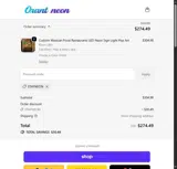 stayneon coupon verification screenshot