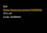 Ora Organic coupon verification screenshot