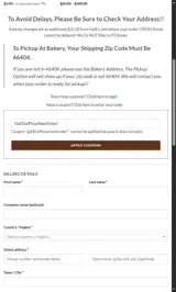 Get$1offYourNextOrder! coupon verification screenshot