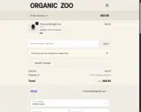 Organic Zoo coupon verification screenshot