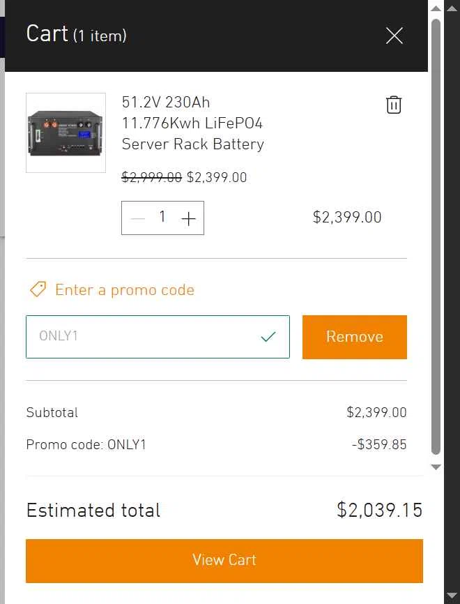 ORIENT POWER checkout page showing ORIENT POWER promo code box | Screenshot taken by SimplyCodes community member on Jan 9, 2026