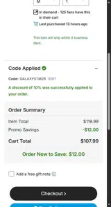 Orlando City SC coupon verification screenshot