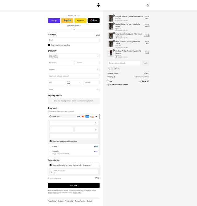 Orolay checkout page showing Orolay coupon code box | Screenshot taken by SimplyCodes community member on Sep 2, 2025