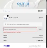 HEALTHIERSKIN2025 coupon verification screenshot