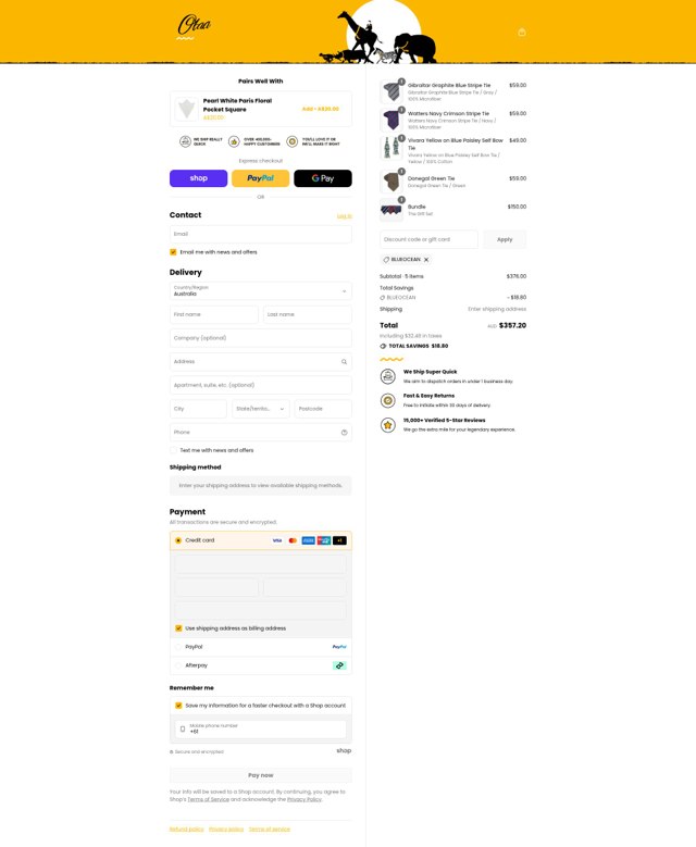 OTAA checkout page showing OTAA discount code box | Screenshot taken by SimplyCodes community member on Sep 2, 2025