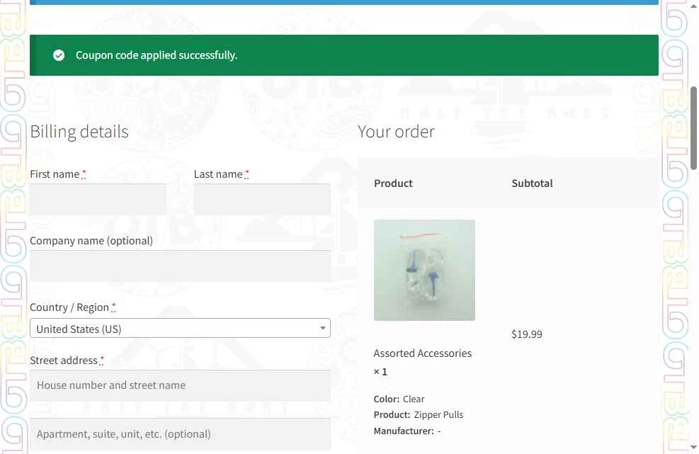 OTB Discs checkout page showing OTB Discs coupon code box | Screenshot taken by SimplyCodes community member on Dec 2, 2025