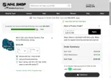 Ottawa Senators Shop coupon verification screenshot