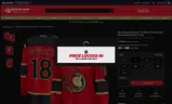 Ottawa Senators Shop coupon verification screenshot
