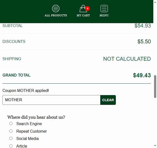 Outsidepride checkout page showing Outsidepride coupon code box | Screenshot taken by SimplyCodes community member on Jul 19, 2025