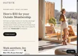 Outsite coupon verification screenshot