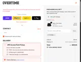 Overtime Shop coupon verification screenshot
