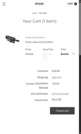 10OFFDPF coupon verification screenshot