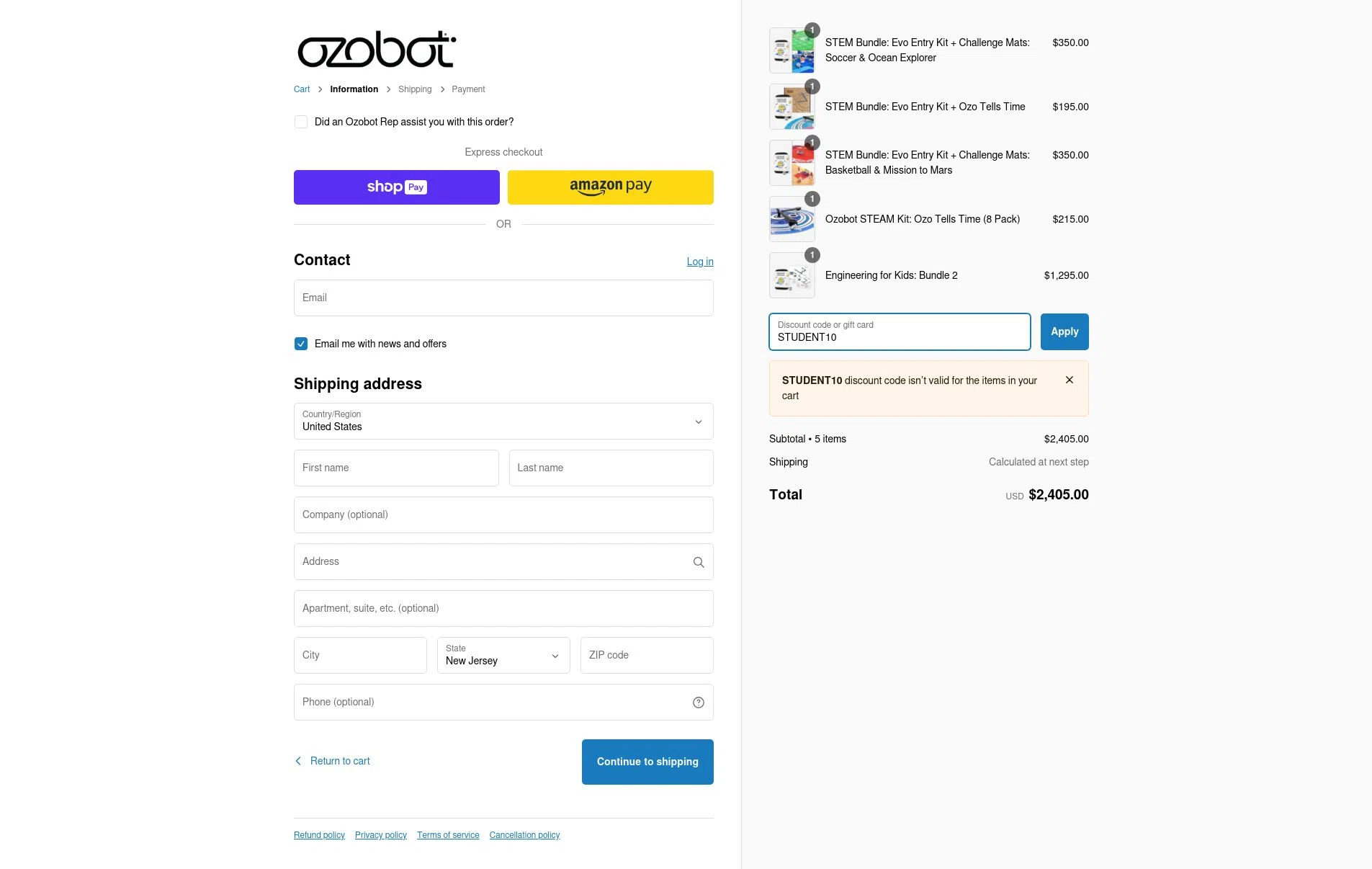 Ozobot coupon on sale