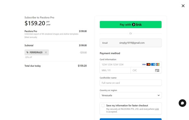 Pacdora checkout page showing Pacdora coupon code box | Screenshot taken by SimplyCodes community member on Sep 3, 2025
