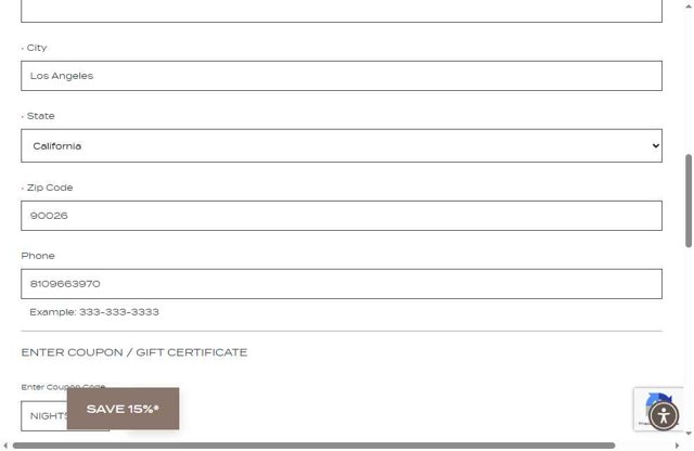 Pacific Coast Bedding checkout page showing Pacific Coast Bedding coupon code box | Screenshot taken by SimplyCodes community member on May 23, 2025