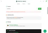 Pacific Grass coupon verification screenshot