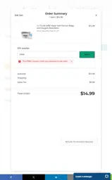 PINK coupon verification screenshot