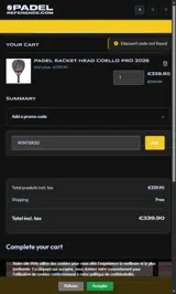 WINTER20 coupon verification screenshot