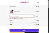 PaintLab coupon verification screenshot