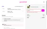 PaintLab coupon verification screenshot