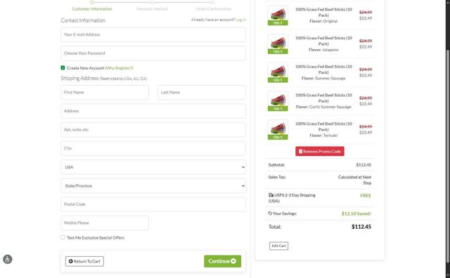 Paleovalley checkout page showing Paleovalley coupon code box | Screenshot taken by SimplyCodes community member on Sep 5, 2025