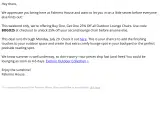 Palermo House coupon verification screenshot