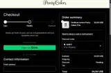 Panty Cakes coupon verification screenshot